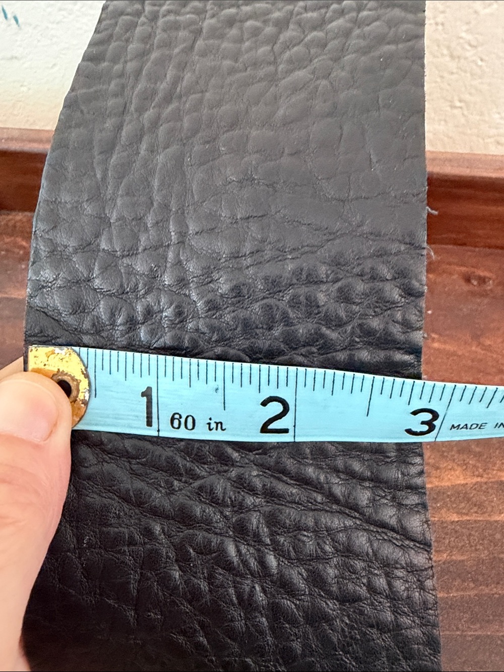 Frank & Eileen Pebbled  Wide Leather Soft  Belt - Picture 6 of 6